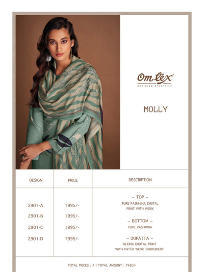 Molly Omtex Pashmina Suits