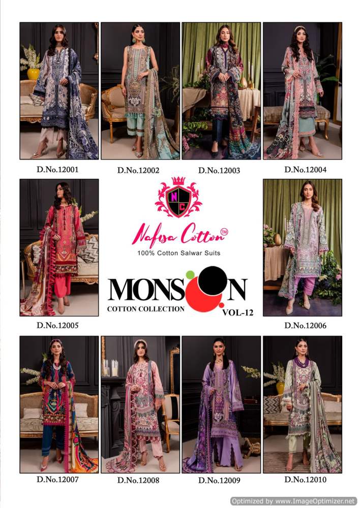 Monsoon Cotton Collection Vol 12 Nafisa Cotton Karachi Salwar Suits