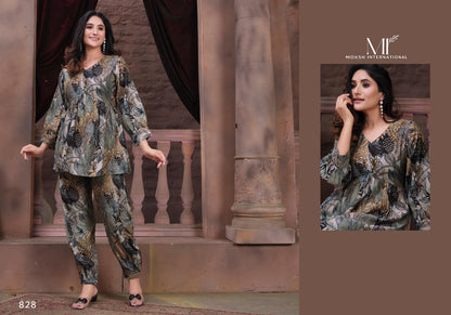 Moon Moksh International Chanderi Co Ord Set