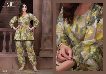 Moon Moksh International Chanderi Co Ord Set