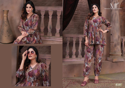 Moon Moksh International Chanderi Co Ord Set