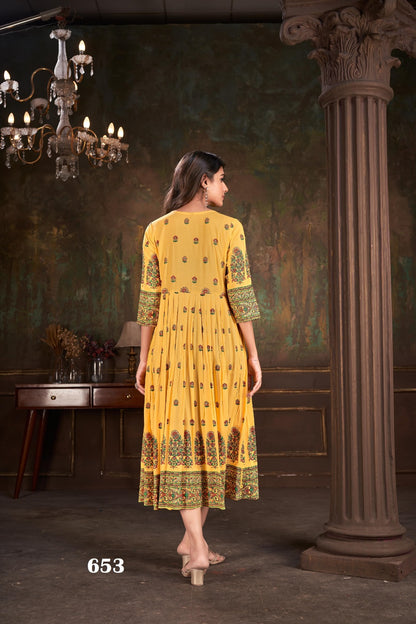 Moon Night Jivora Cotton Anarkali Kurtis
