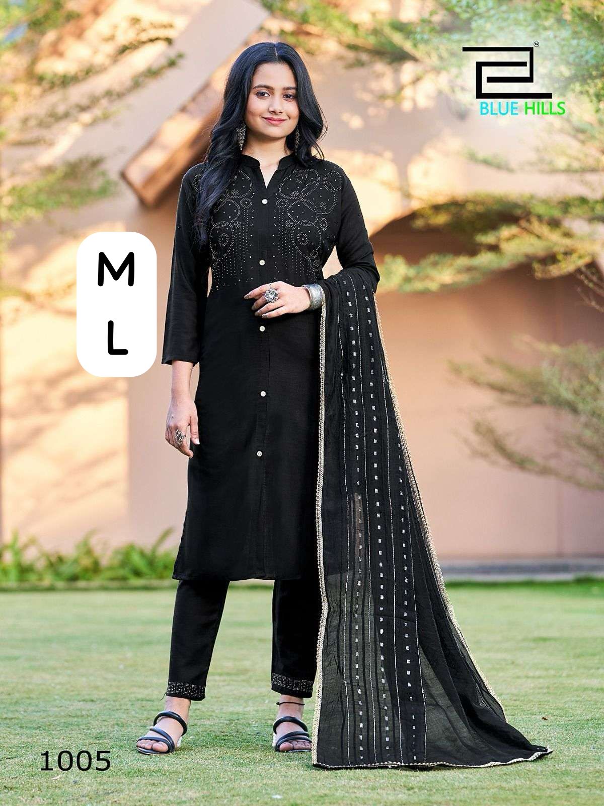Moonlight Bluehills Rayon Readymade Pant Style Suits