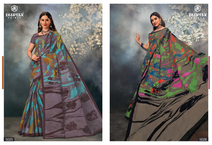 Mother India Vol 50 Deeptex Prints Cotton Sarees