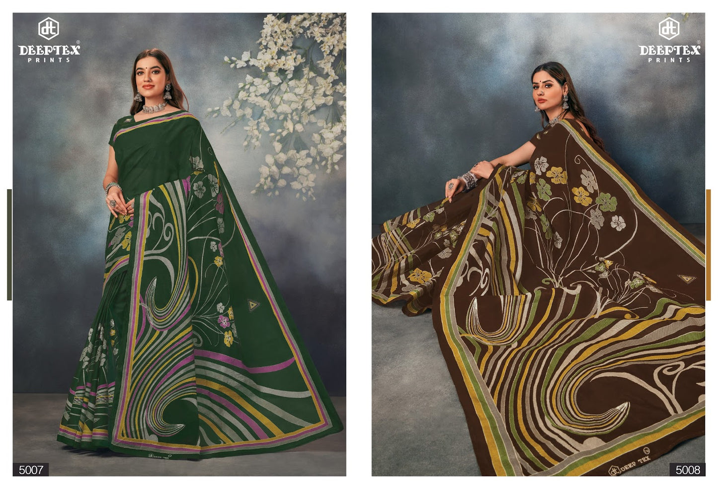 Mother India Vol 50 Deeptex Prints Cotton Sarees