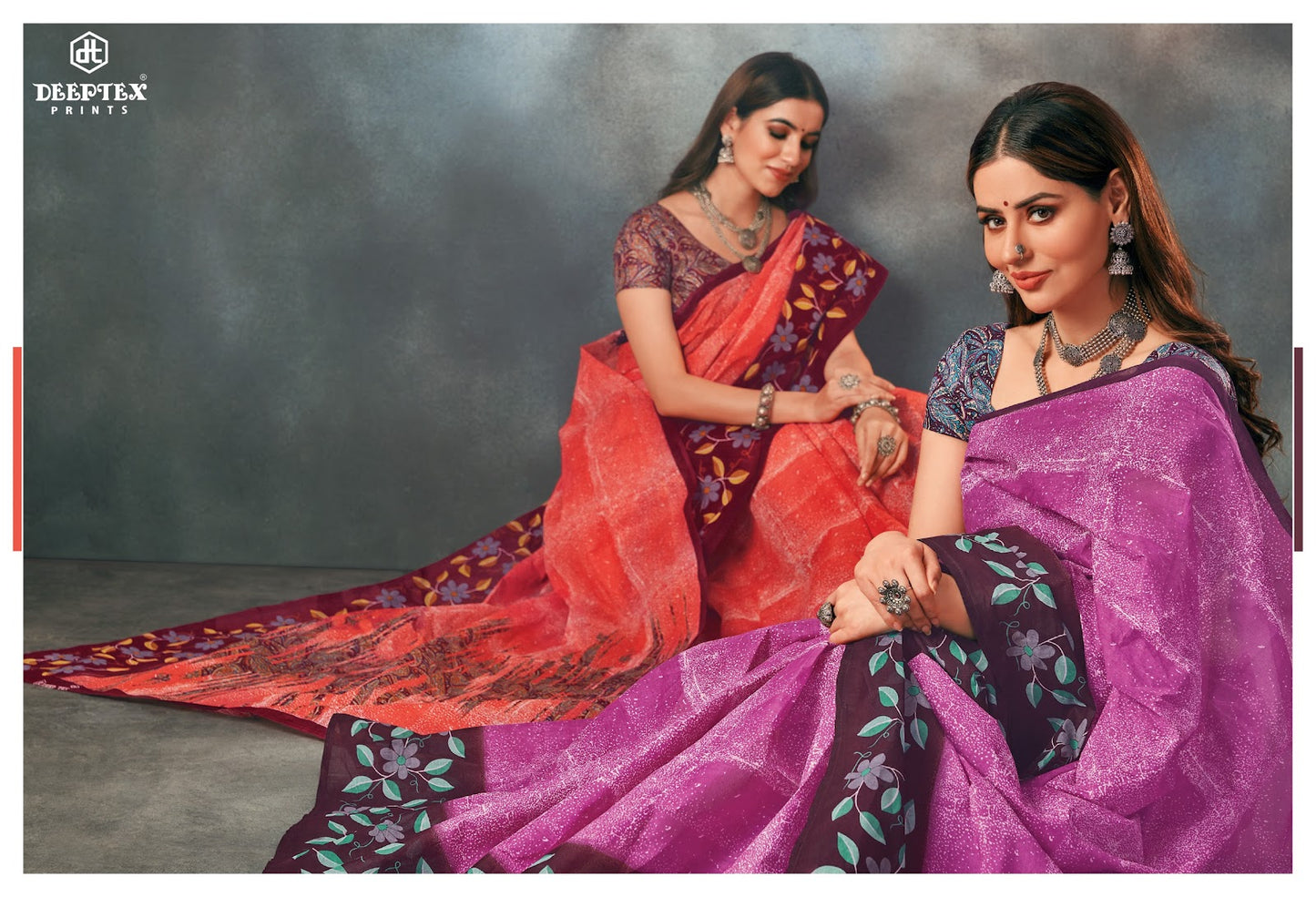 Mother India Vol 50 Deeptex Prints Cotton Sarees