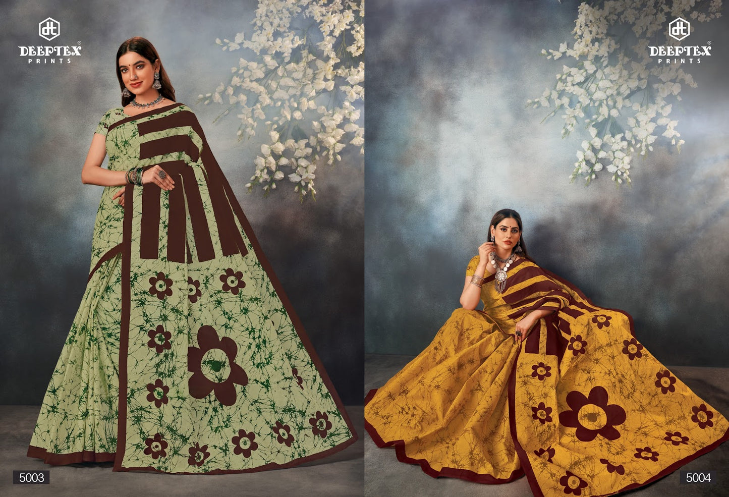 Mother India Vol 50 Deeptex Prints Cotton Sarees