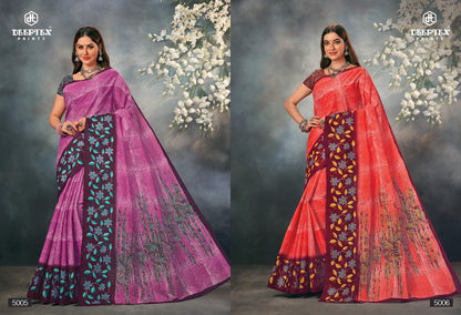Mother India Vol 50 Deeptex Prints Cotton Sarees