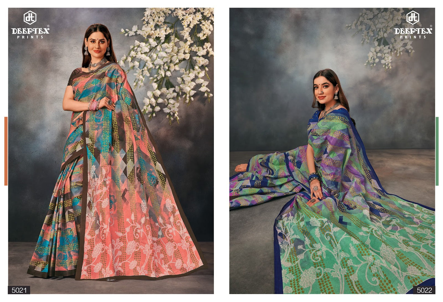 Mother India Vol 50 Deeptex Prints Cotton Sarees
