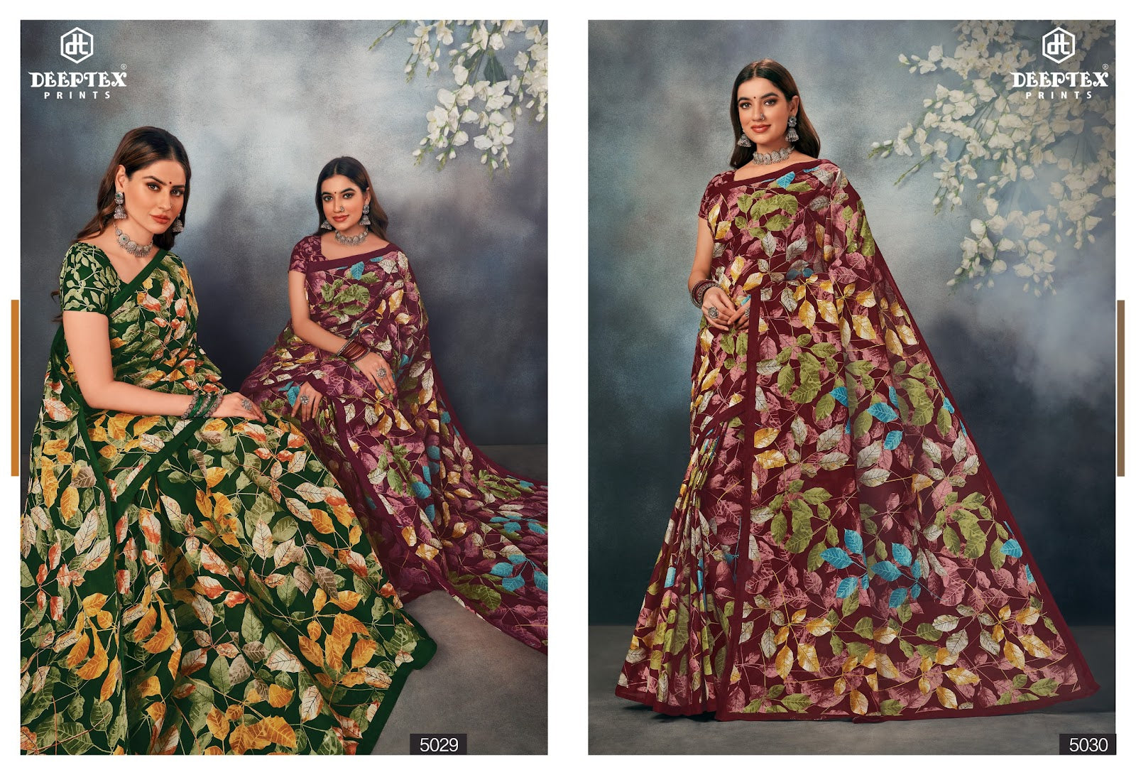 Mother India Vol 50 Deeptex Prints Cotton Sarees