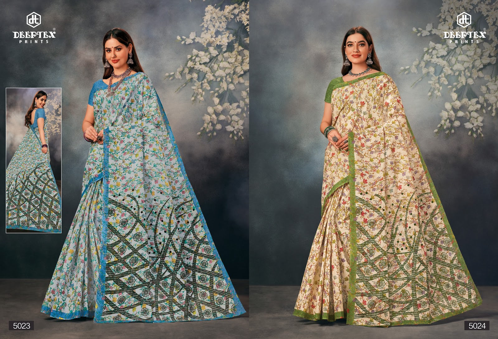 Mother India Vol 50 Deeptex Prints Cotton Sarees