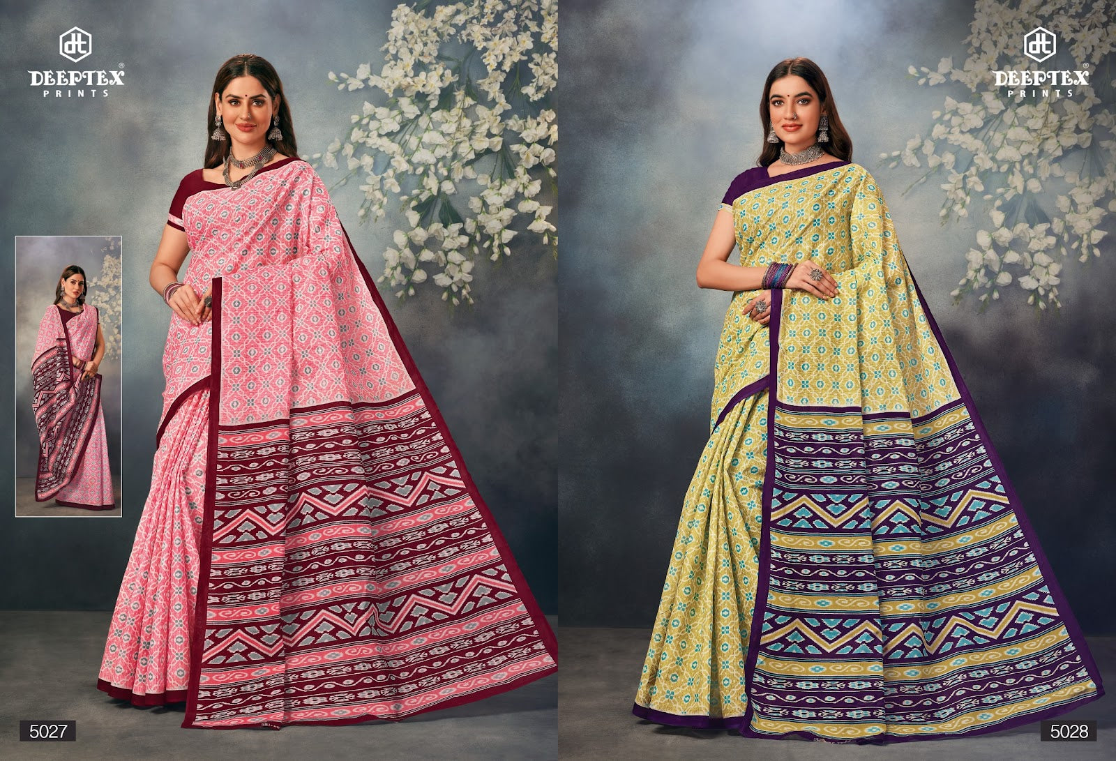 Mother India Vol 50 Deeptex Prints Cotton Sarees