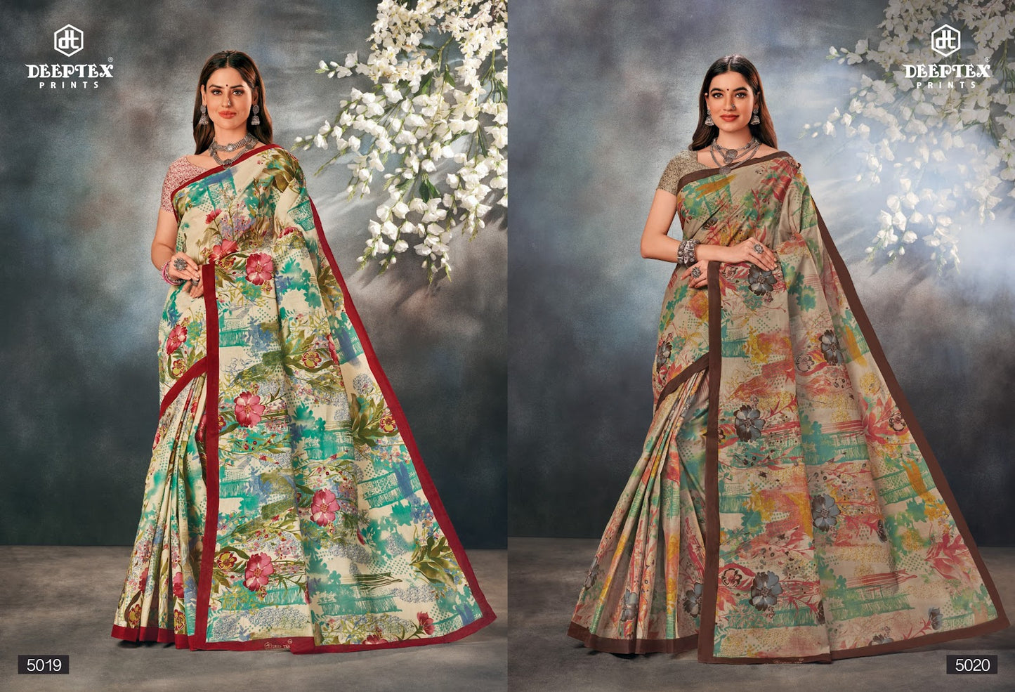 Mother India Vol 50 Deeptex Prints Cotton Sarees