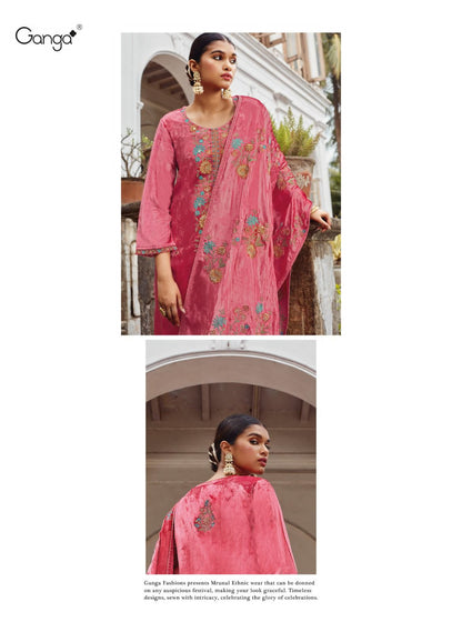 Mrunal Ganga Velvet Suits