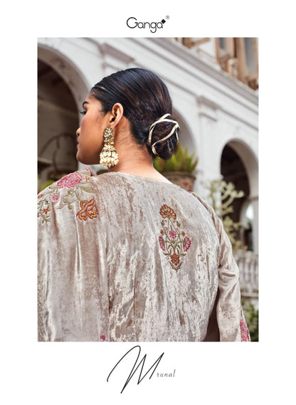 Mrunal Ganga Velvet Suits