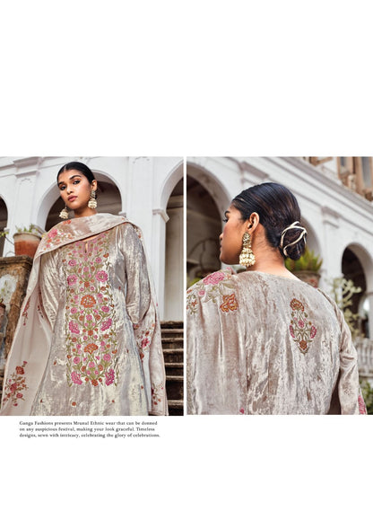 Mrunal Ganga Velvet Suits