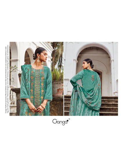 Mrunal Ganga Velvet Suits