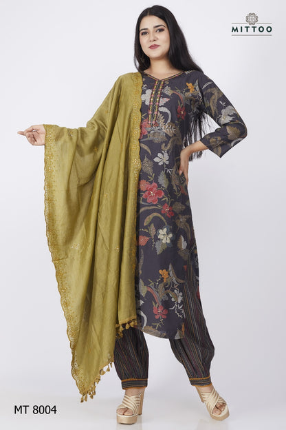 Mt-8003-8004 Mittoo Modal Afghani Readymade Suit
