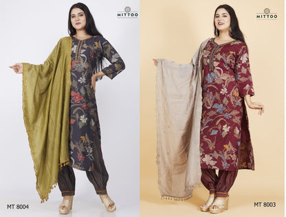 Mt-8003-8004 Mittoo Modal Afghani Readymade Suit