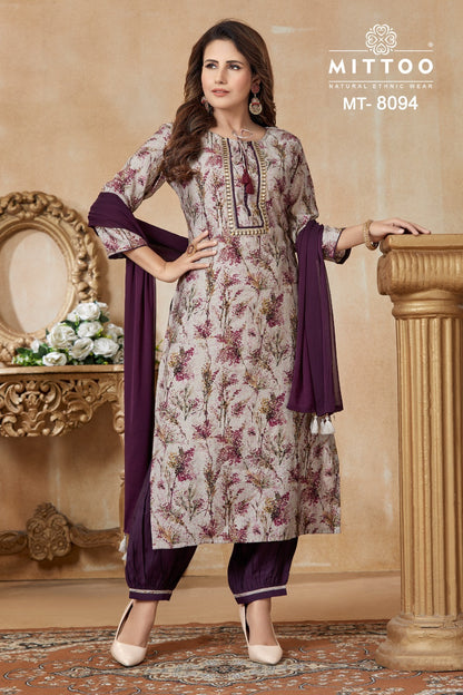 Mt-8094-8096 Mittoo Modal Afghani Readymade Suit