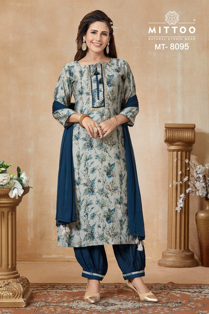 Mt-8094-8096 Mittoo Modal Afghani Readymade Suit