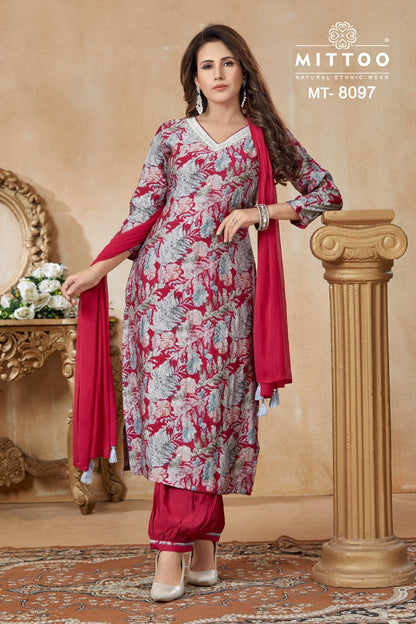Mt-8097-8101 Mittoo Modal Readymade Pant Style Suits