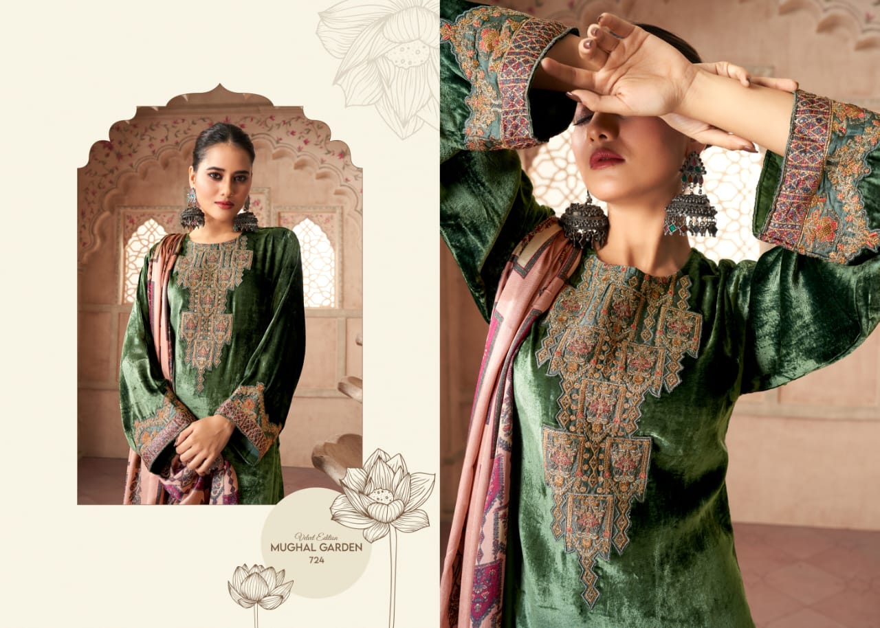 Mughal Garden Sahiba Velvet Suits