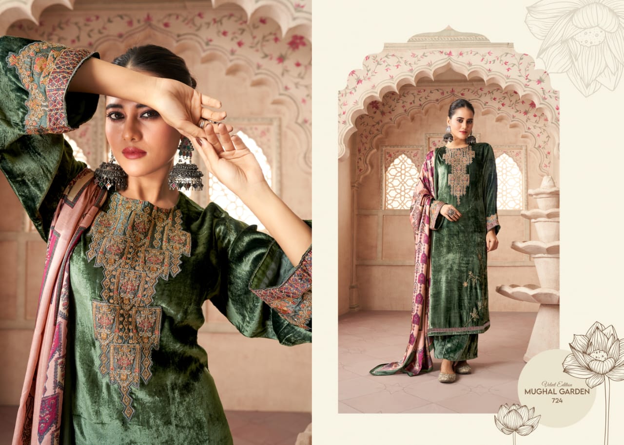 Mughal Garden Sahiba Velvet Suits