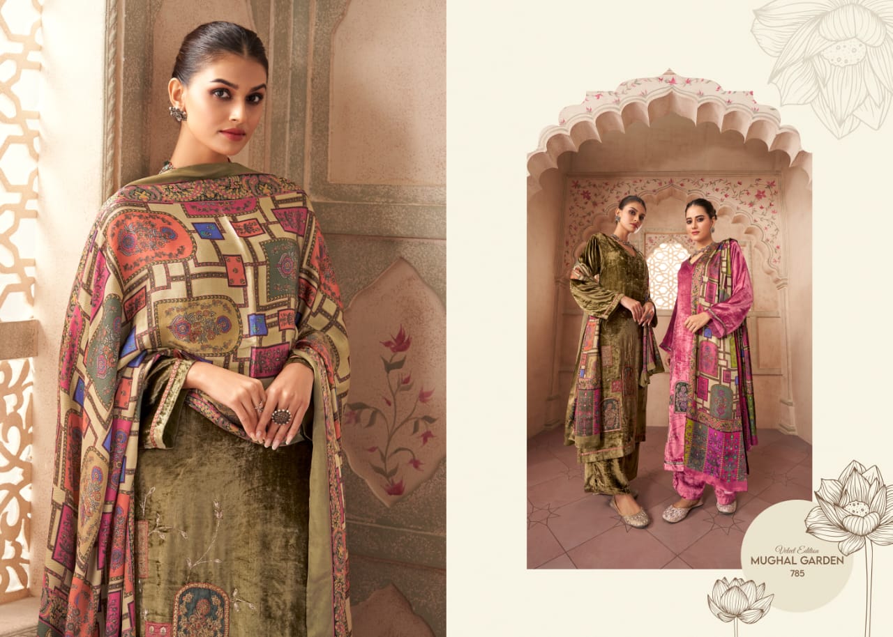 Mughal Garden Sahiba Velvet Suits