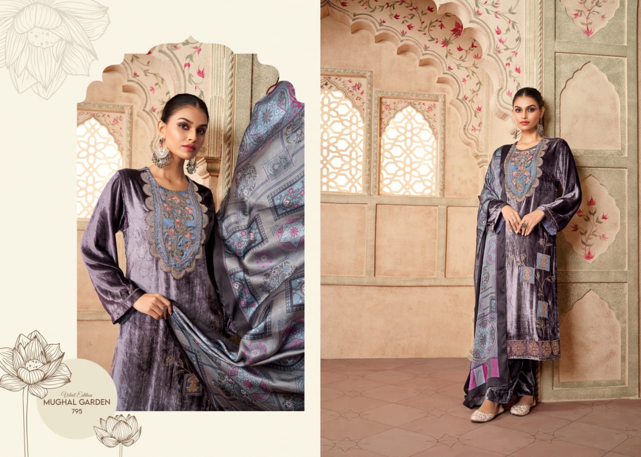 Mughal Garden Sahiba Velvet Suits