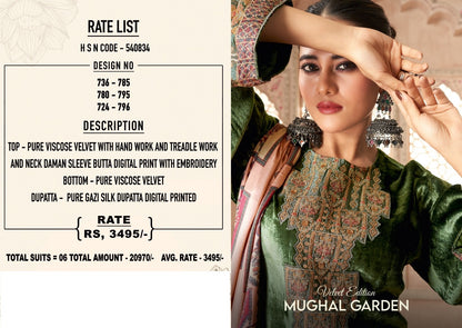 Mughal Garden Sahiba Velvet Suits