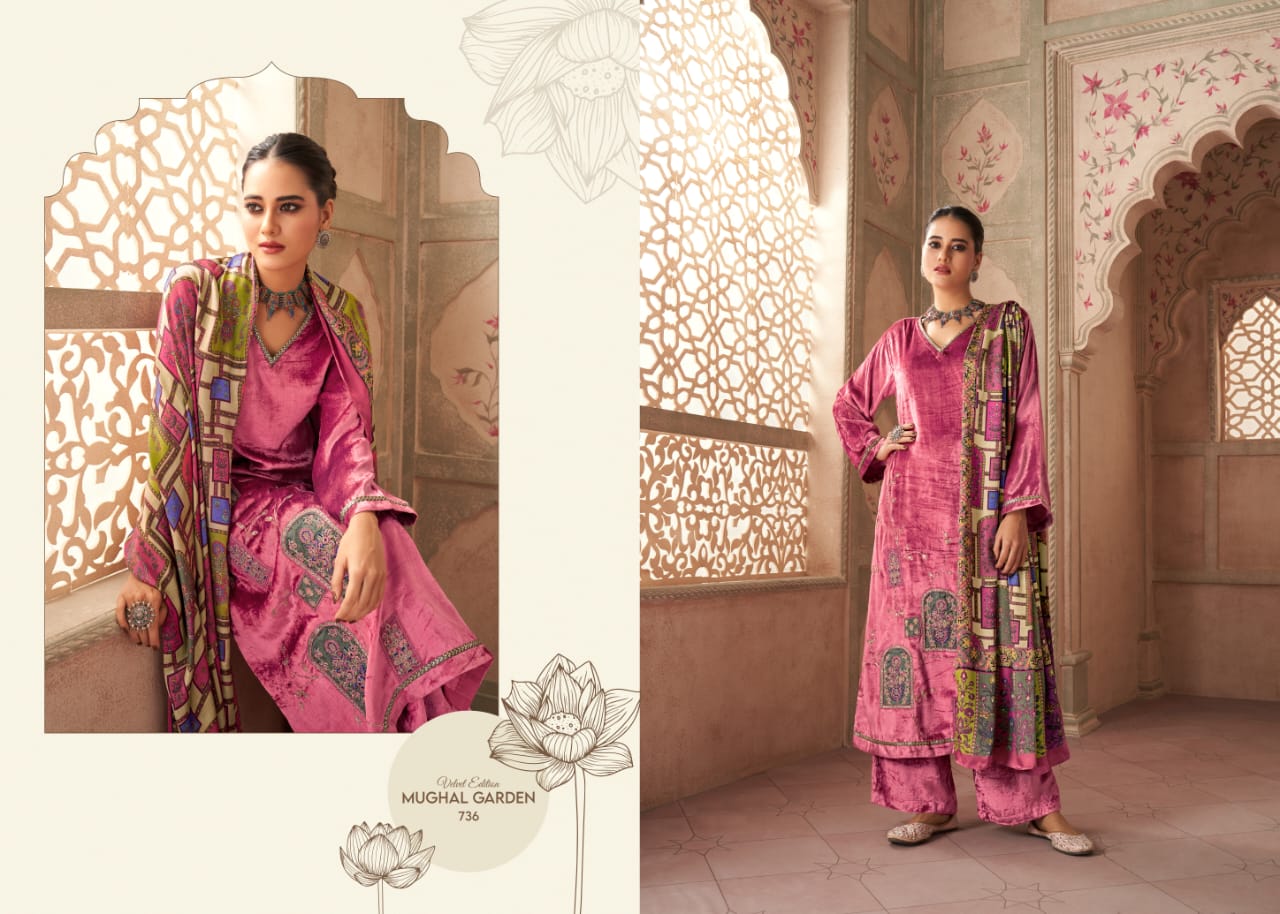 Mughal Garden Sahiba Velvet Suits