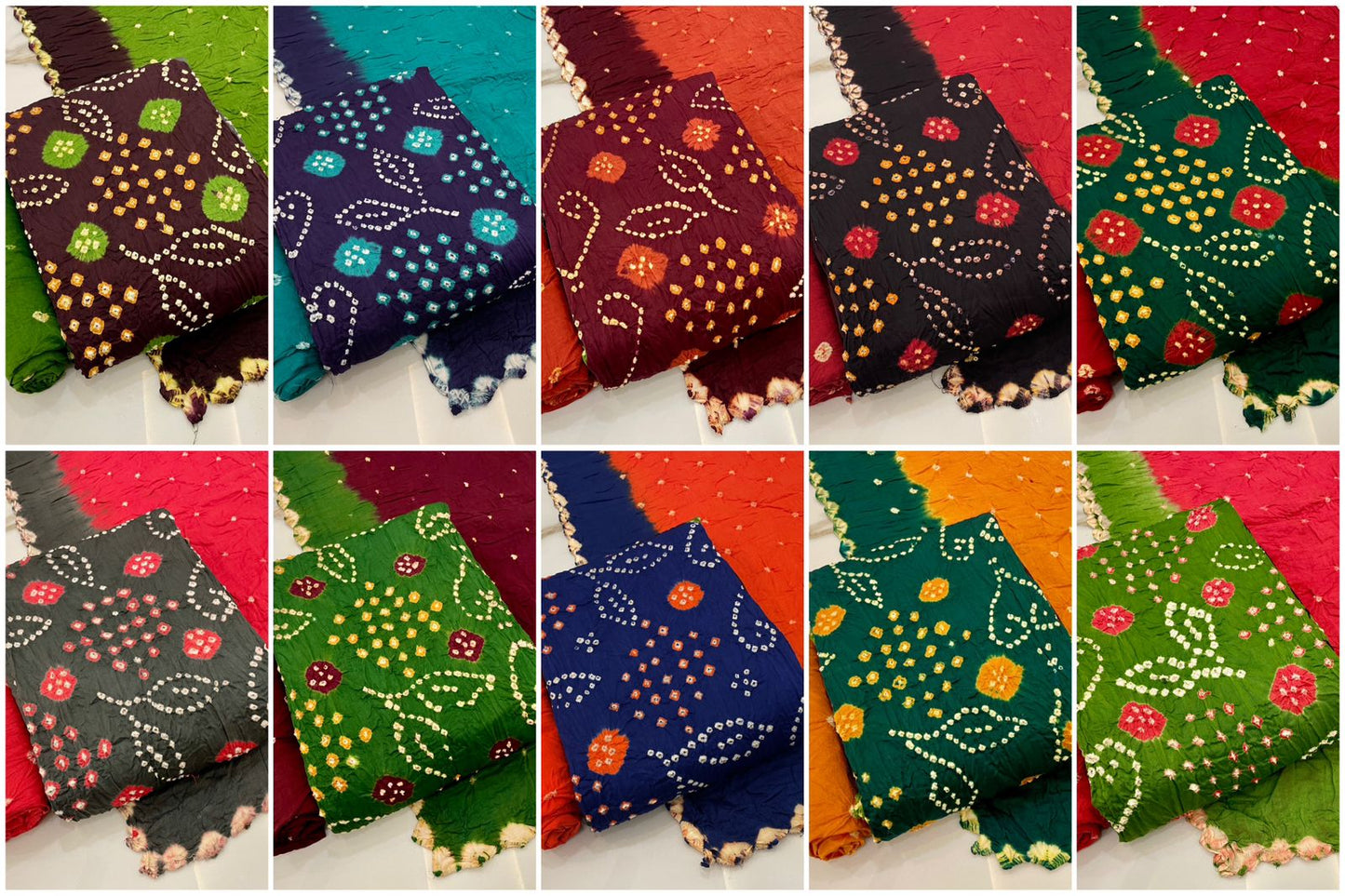 Multi Color-2001 Balajit Cotton Sartin Salwar Suits