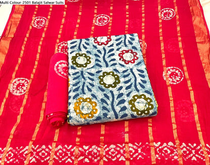 Multi Colour-2501 Balajit Cotton Salwar Suits