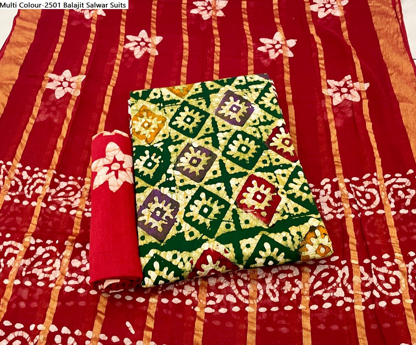Multi Colour-2501 Balajit Cotton Salwar Suits