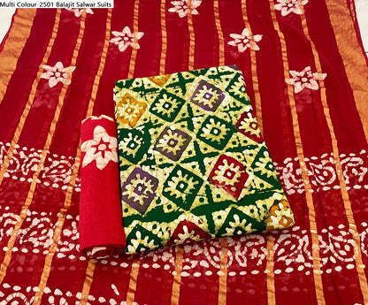 Multi Colour-2501 Balajit Cotton Salwar Suits
