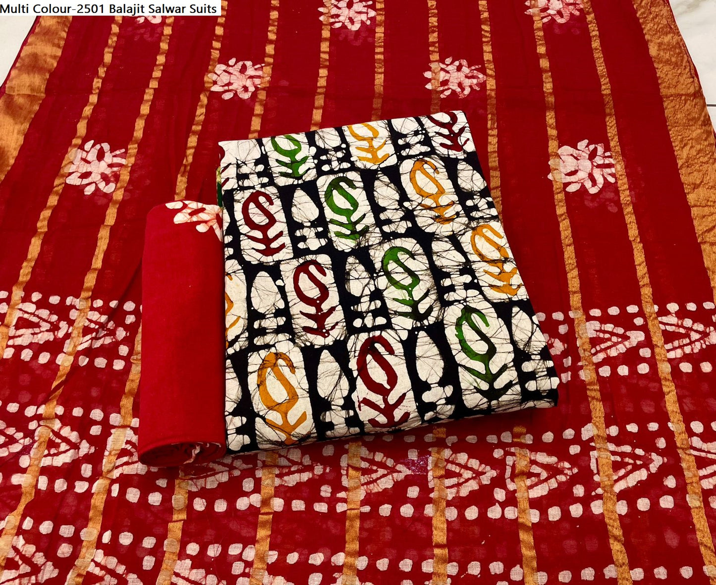 Multi Colour-2501 Balajit Cotton Salwar Suits