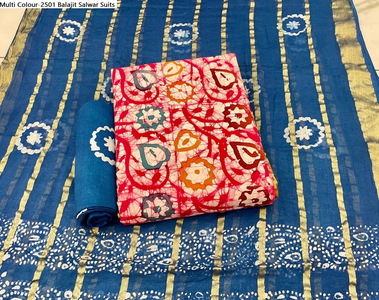 Multi Colour-2501 Balajit Cotton Salwar Suits