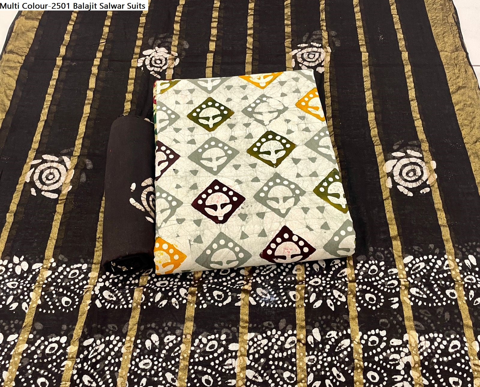 Multi Colour-2501 Balajit Cotton Salwar Suits