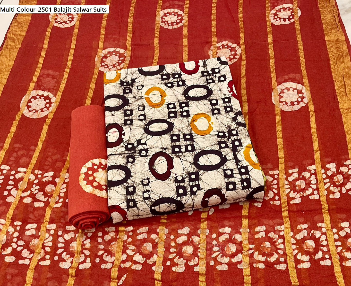 Multi Colour-2501 Balajit Cotton Salwar Suits