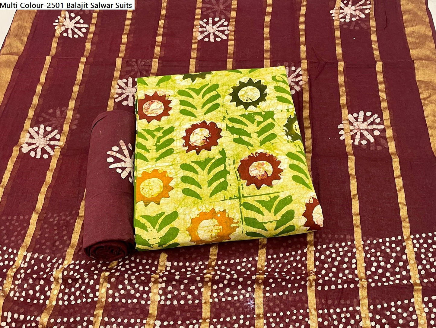 Multi Colour-2501 Balajit Cotton Salwar Suits