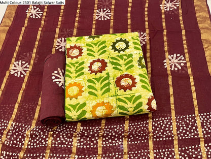 Multi Colour-2501 Balajit Cotton Salwar Suits