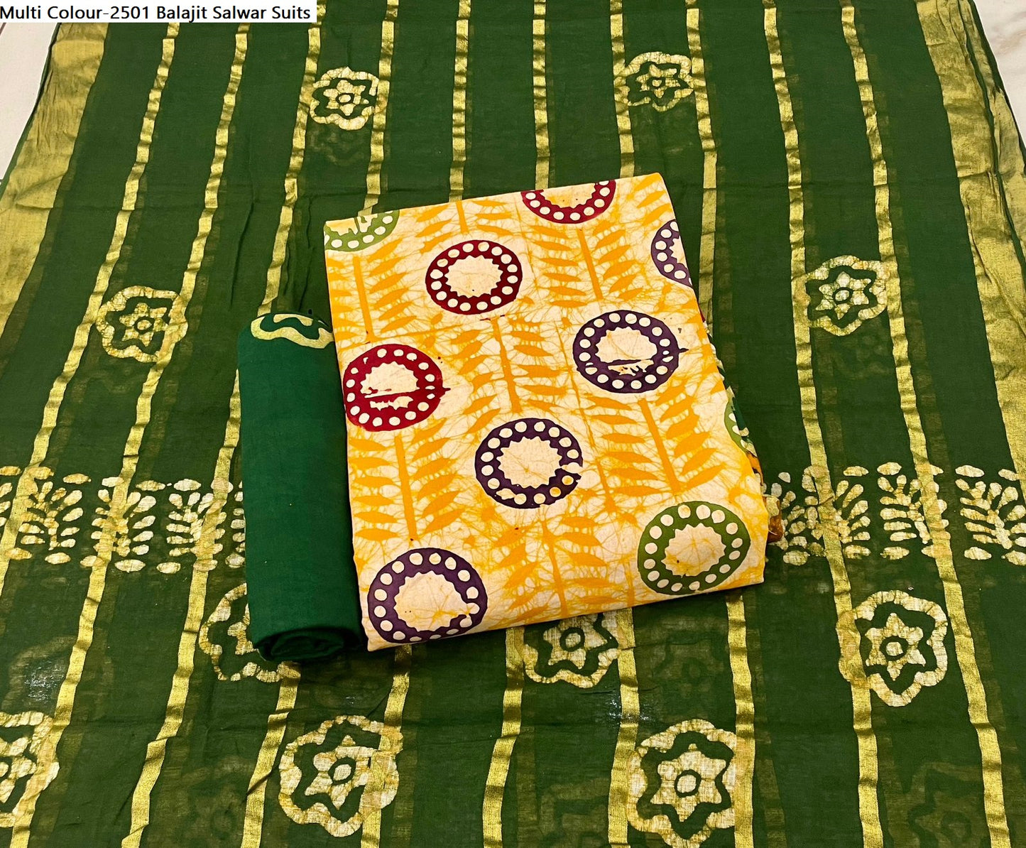 Multi Colour-2501 Balajit Cotton Salwar Suits