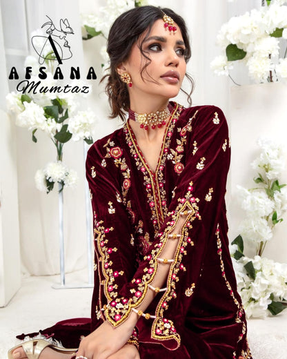 Mumtaz Afsana Velvet Pakistani Readymade Suits