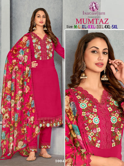 Mumtaz Isavasyam Silk Readymade Pant Style Suits