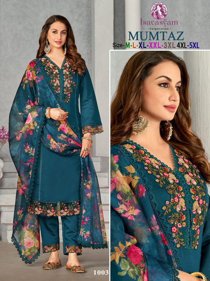 Mumtaz Isavasyam Silk Readymade Pant Style Suits