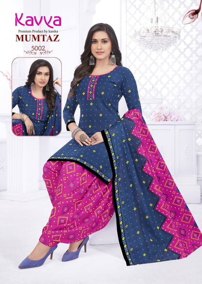 Mumtaz Vol 5 Kavya Readymade Cotton Patiyala Suits