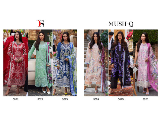 Mush-Q Deepsy Cotton Pakistani Salwar Suits