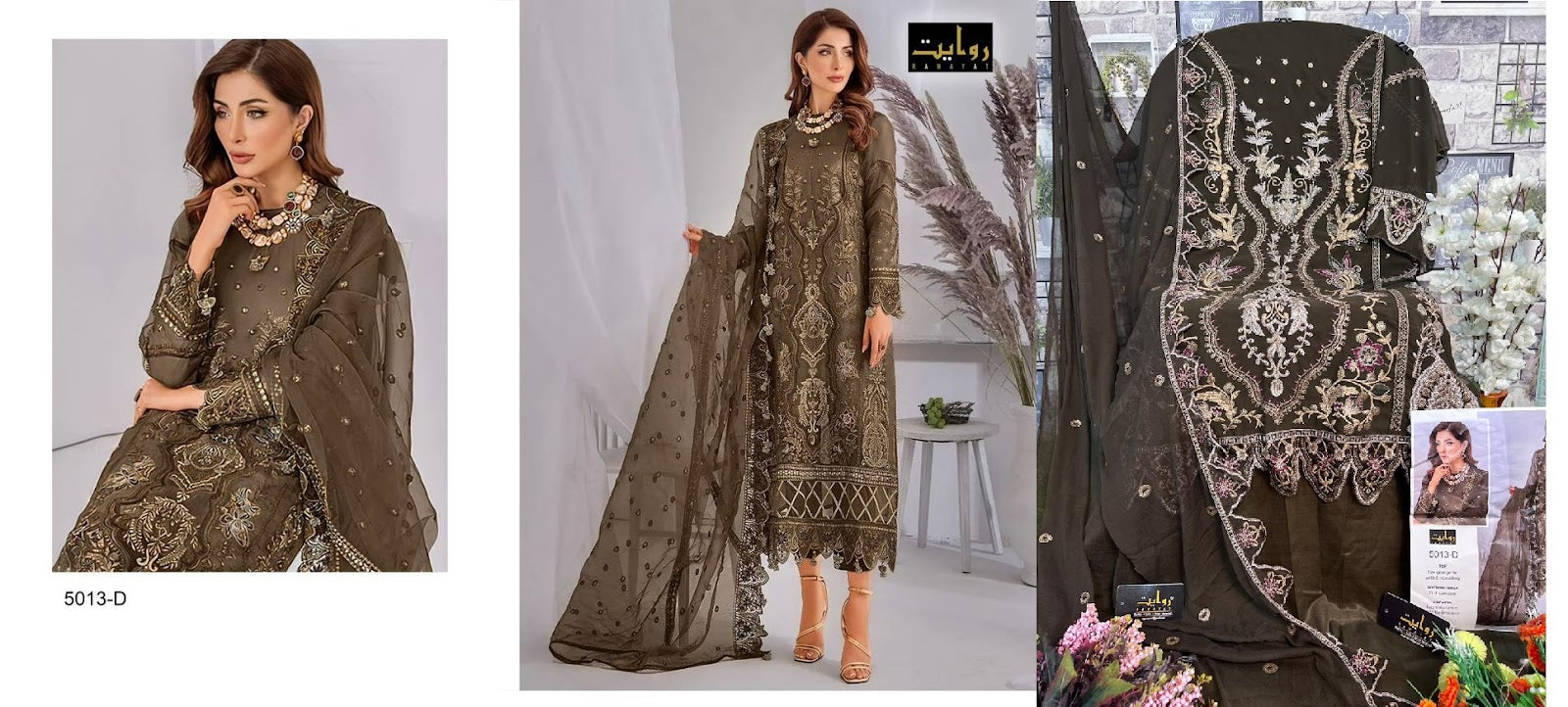 Mushq Colors Vol 11 Rawayat Fox Georgette Pakistani Salwar Suits
