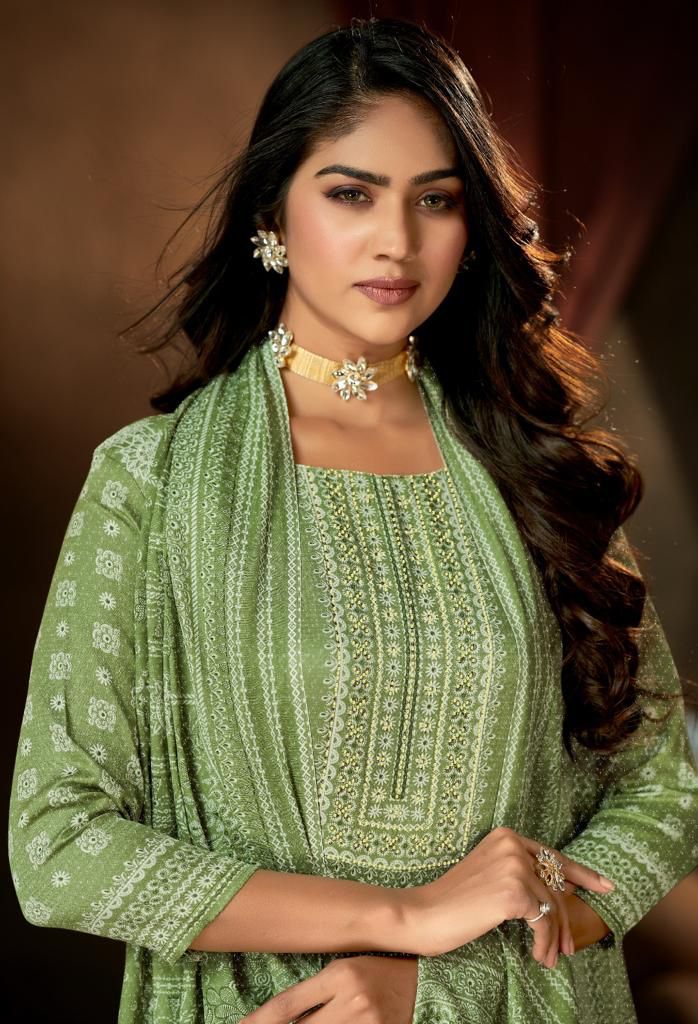 Muskan Roli Moli Cotton Linen Pant Style Suits